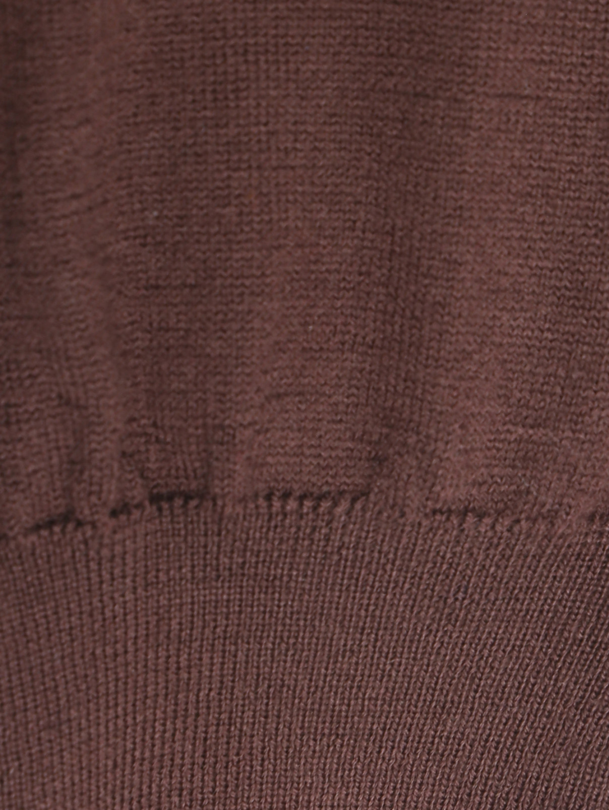 Джемпер из шерсти с круглым вырезом Malo  –  Деталь1  – Цвет:  Коричневый