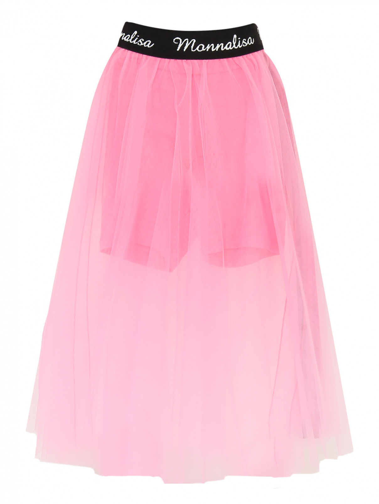 Юбка со внутренними шортами MONNALISA  –  Общий вид  – Цвет:  Розовый