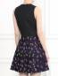 Платье-мини из хлопка с узором и боковыми карманами Kenzo  –  Модель Верх-Низ1