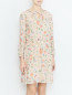 Платье из смешанного шелка с цветочным узором PennyBlack  –  МодельВерхНиз