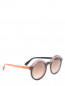 Солнцезащитные очки в оправе из пластика декорированные блестками Jimmy Choo  –  Обтравка1