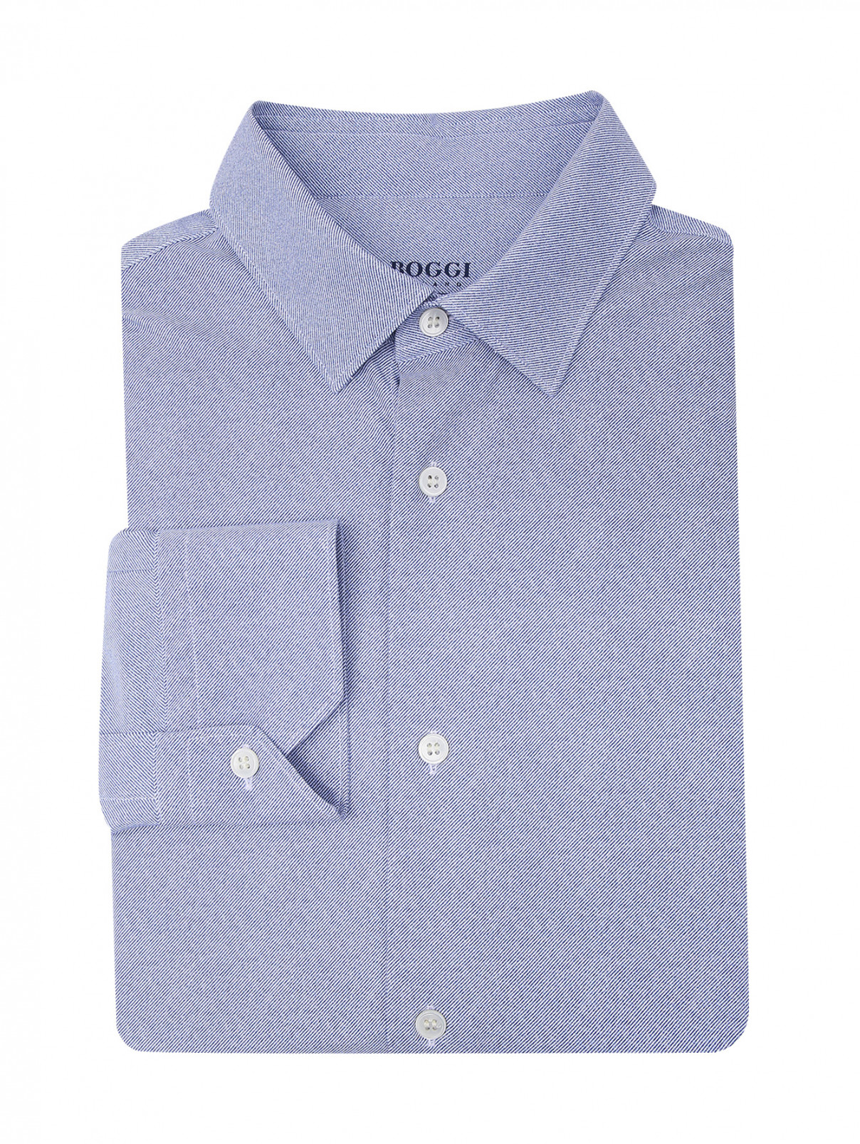 Рубашка на пуговицах Boggi  –  Общий вид  – Цвет:  Синий
