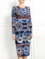 Платье-футляр с узором Peter Pilotto  –  Модель Верх-Низ
