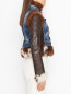 Куртка из кожи на пуговицах с накладными карманами Dsquared2  –  МодельВерхНиз2
