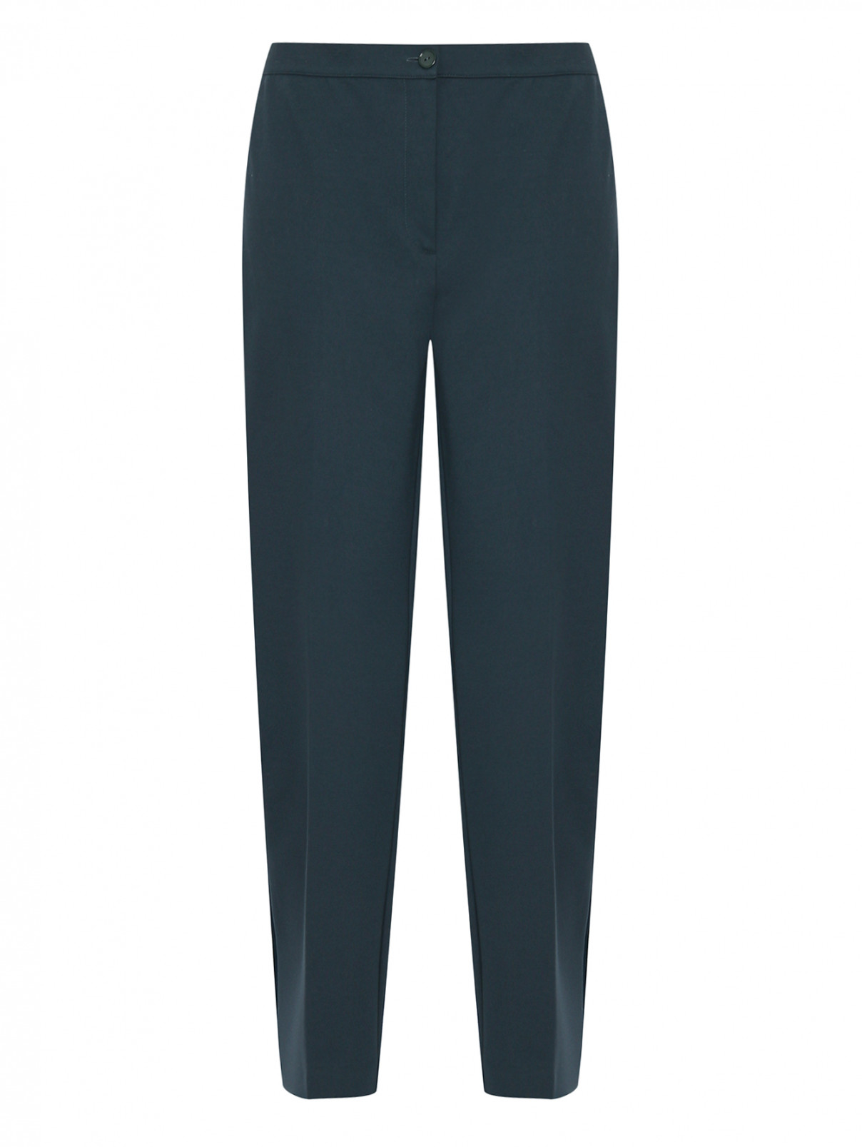 Трикотажные брюки со стрелками Persona by Marina Rinaldi  –  Общий вид  – Цвет:  Зеленый
