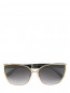 Солнцезащитные очки в оправе из металла Jimmy Choo  –  Общий вид