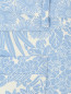 Укороченные брюки из хлопка с цветочным узором Marina Sport  –  Деталь
