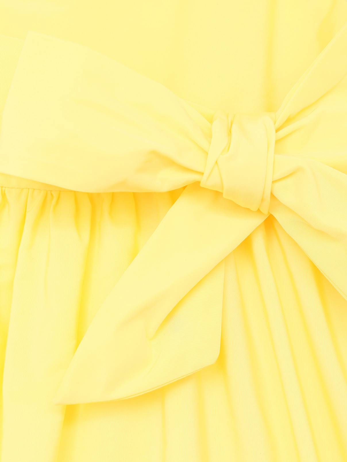 Однотонное платье с поясом MSGM  –  Деталь  – Цвет:  Желтый