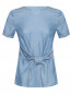 Блуза с узлом на талии и короткими рукавами Michael by MK  –  Общий вид
