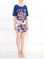 Платье-мини с цветочным узором Isola Marras  –  Модель Общий вид