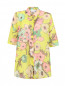 Блуза из рами с цветочным узором Voyage by Marina Rinaldi  –  Общий вид