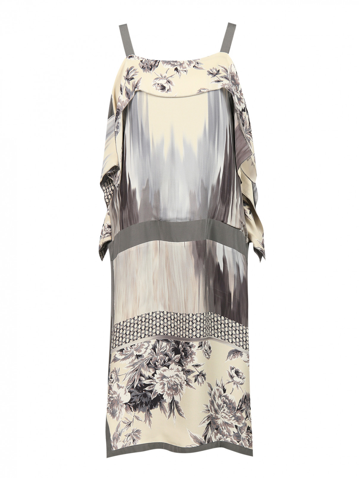 Платье из шелка с узором Antonio Marras  –  Общий вид  – Цвет:  Узор