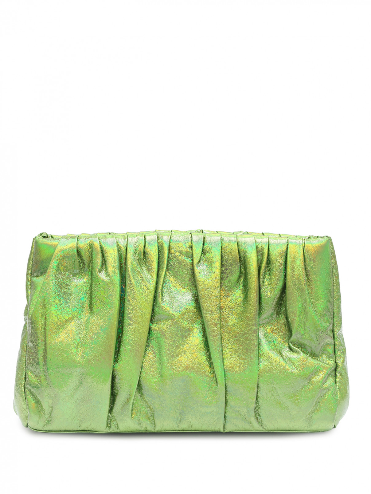 Сумка с металлизированным блеском Essentiel Antwerp  –  Общий вид  – Цвет:  Зеленый