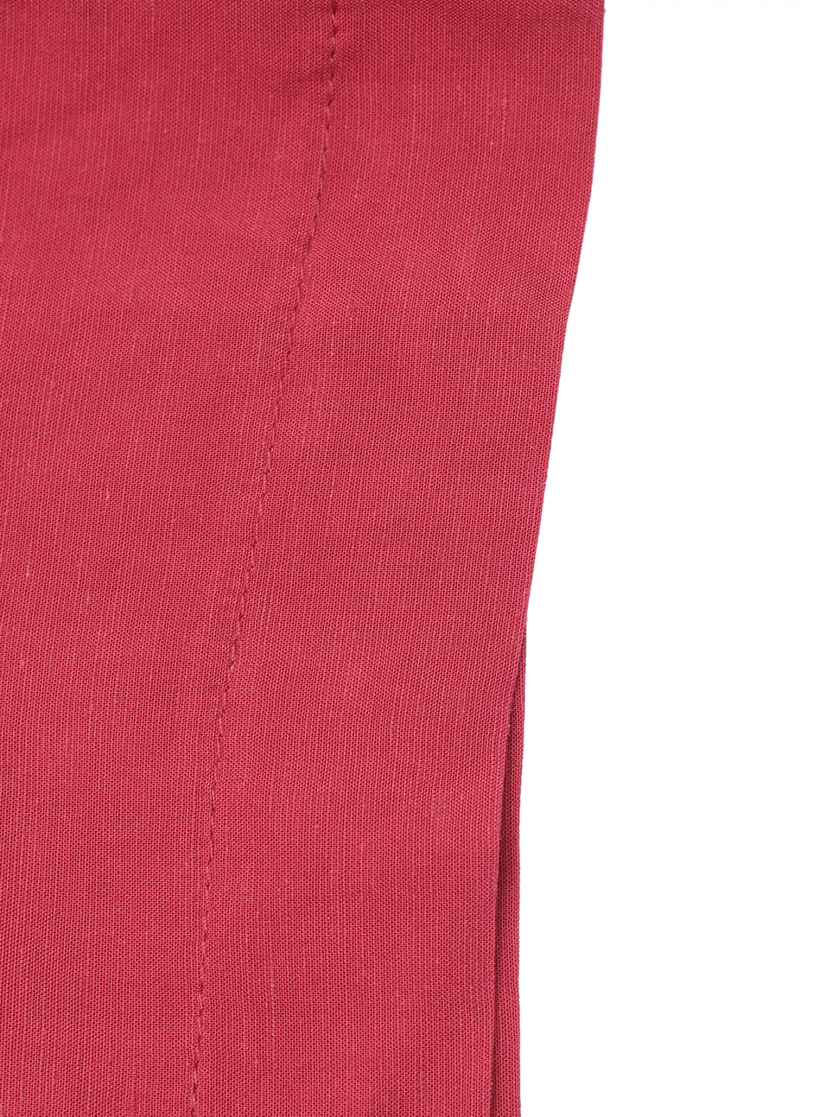 Однотонный комбинезон с поясом DIXIE  –  Деталь2  – Цвет:  Красный