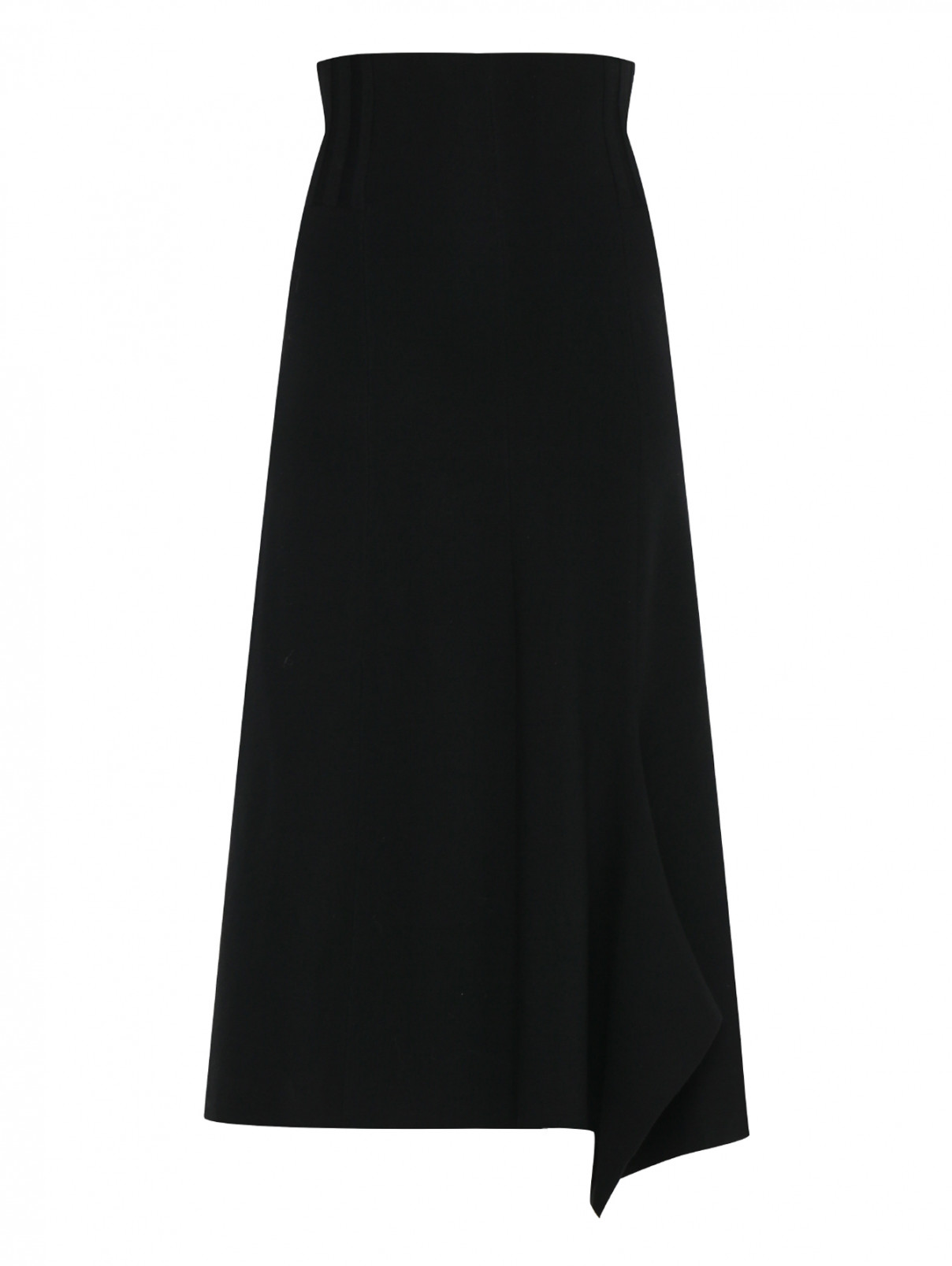 Трикотажная юбка из шерсти Dorothee Schumacher  –  Общий вид  – Цвет:  Черный