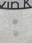 Трусы из хлопка с контрастной резинкой Calvin Klein  –  Деталь