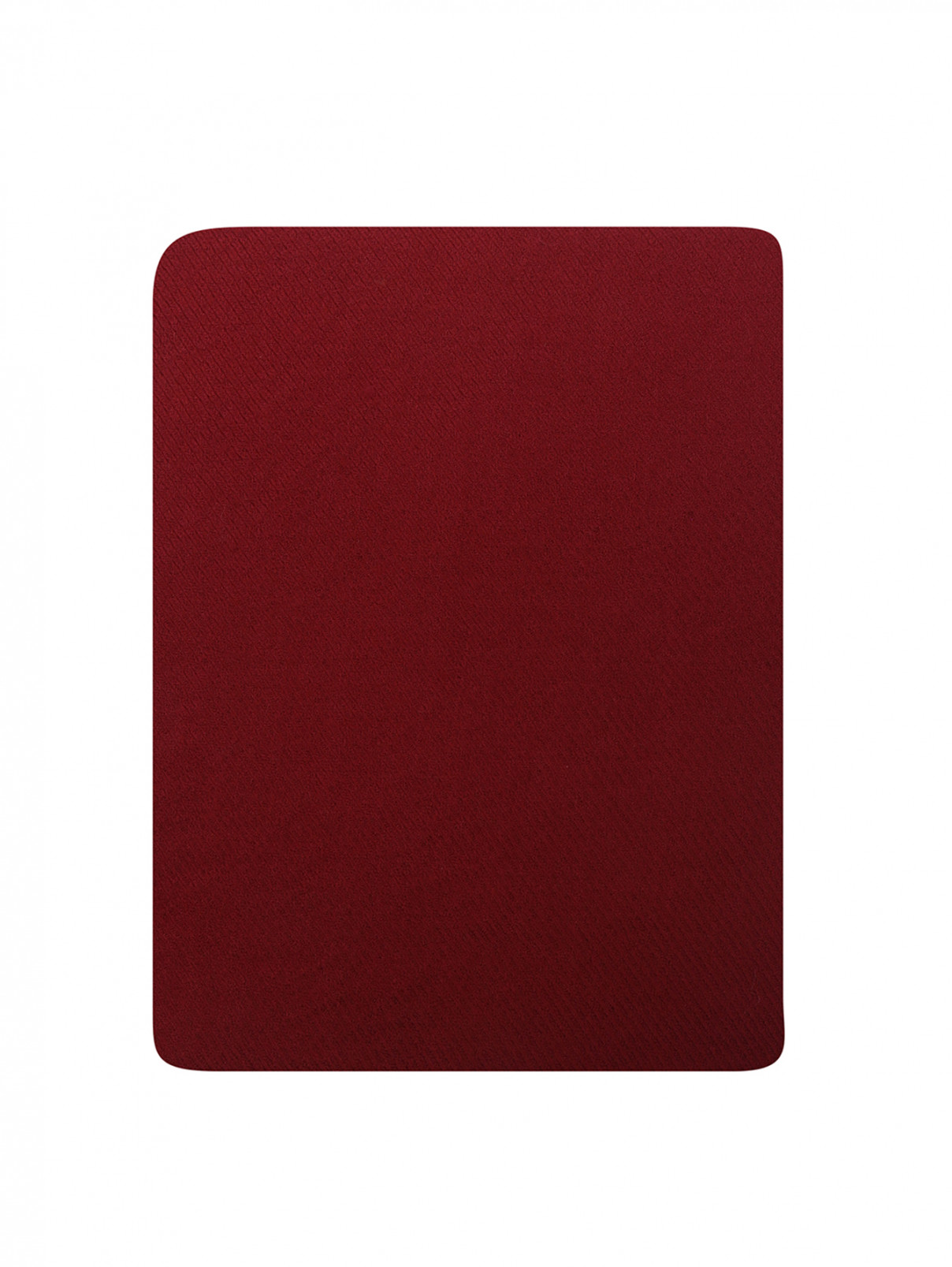 Шарф из шерсти и кашемира с бахромой Faliero Sarti  –  Общий вид  – Цвет:  Красный
