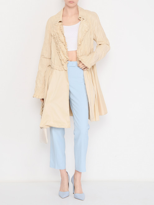 Двубортный плащ с декором Ermanno Scervino - МодельОбщийВид