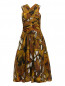 Платье из шелка с узором Donna Karan  –  Общий вид