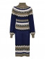 Платье из смешанной шерсти с узором Marina Rinaldi  –  Общий вид
