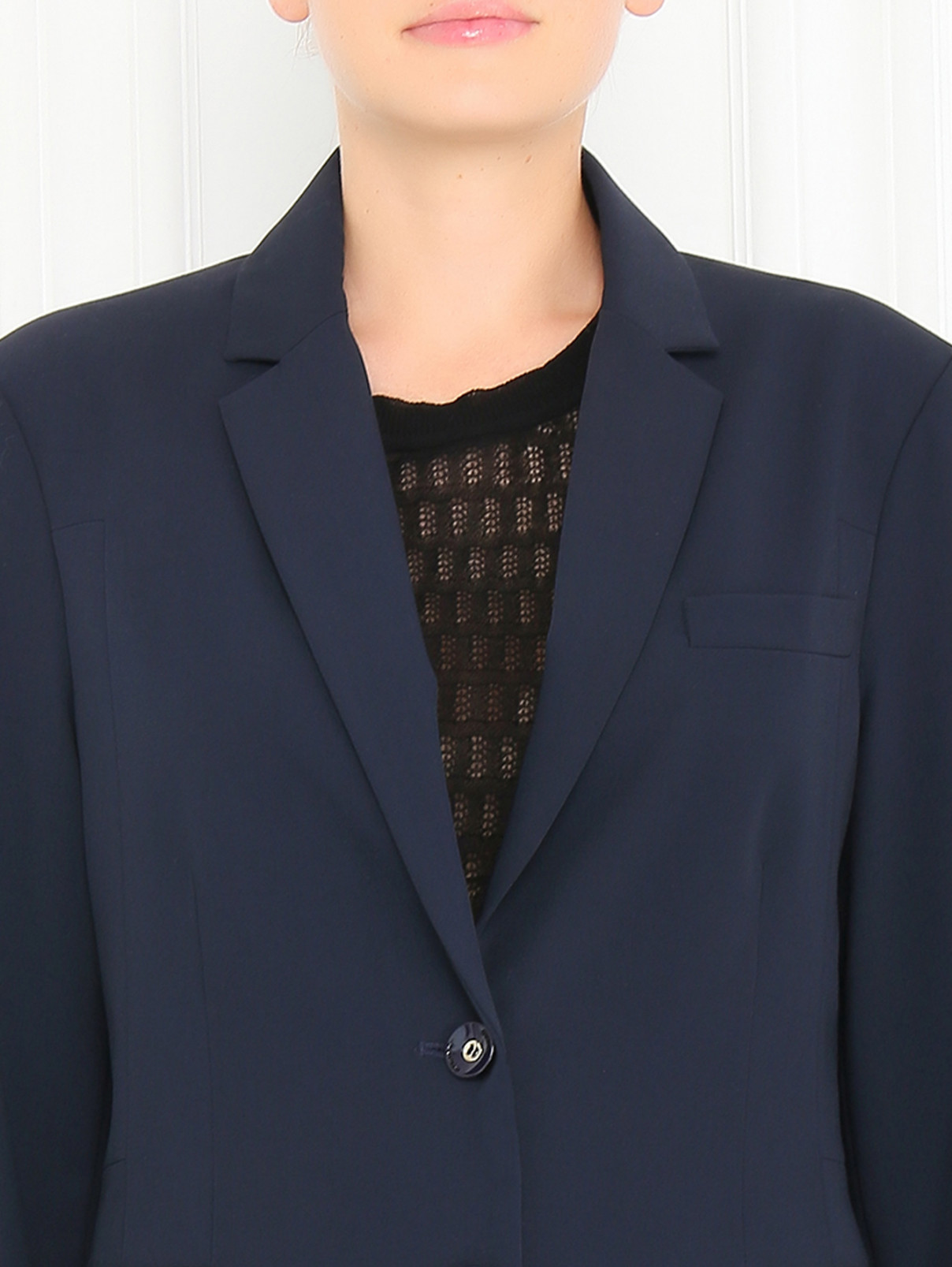 Классический пиджак Guess by Marciano  –  Модель Общий вид  – Цвет:  Синий
