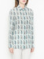 Блуза из шелка с узором Etro  –  МодельВерхНиз