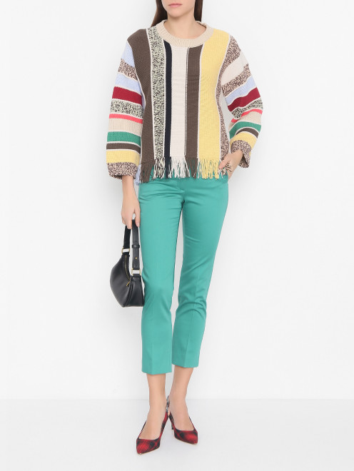Брюки из хлопка с карманами Weekend Max Mara - МодельОбщийВид