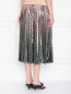 Плиссированная юбка на резинке в паетках Max Mara  –  МодельВерхНиз1