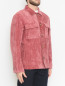 Вельветовый пиджак-рубашка из вискозы и хлопка LARDINI  –  МодельВерхНиз