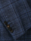 Пиджак однобортный из хлопка и шерсти с узором "клетка" Pal Zileri  –  Деталь