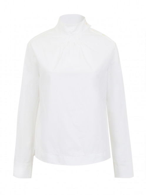 Блуза из хлопка с воротником-стойкой Aquilano Rimondi - Общий вид