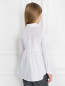 Хлопковая рубашка с оборкой и декоративной лентой Aletta Couture  –  Модель Верх-Низ1