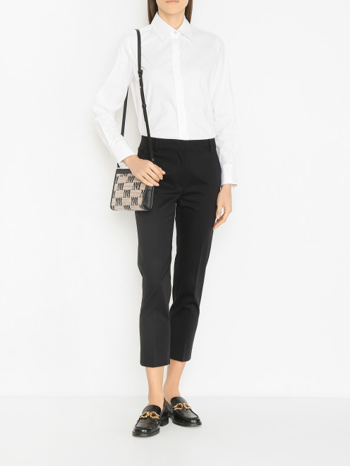 Укороченные брюки из хлопка Max Mara - МодельОбщийВид