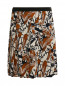 Юбка-мини из шелка с цветочным узором Marc by Marc Jacobs  –  Общий вид