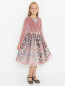 Платье бархатное с пышной юбкой из тюля Aletta Couture  –  МодельОбщийВид