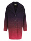 Однобортное пальто с контрастными пуговицами Juicy Couture  –  Общий вид