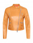 Укороченная куртка из кожи на молнии Ermanno Scervino  –  Общий вид