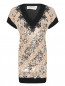 Платье из смешанной шерсти, декорированное пайетками Ermanno Firenze  –  Общий вид