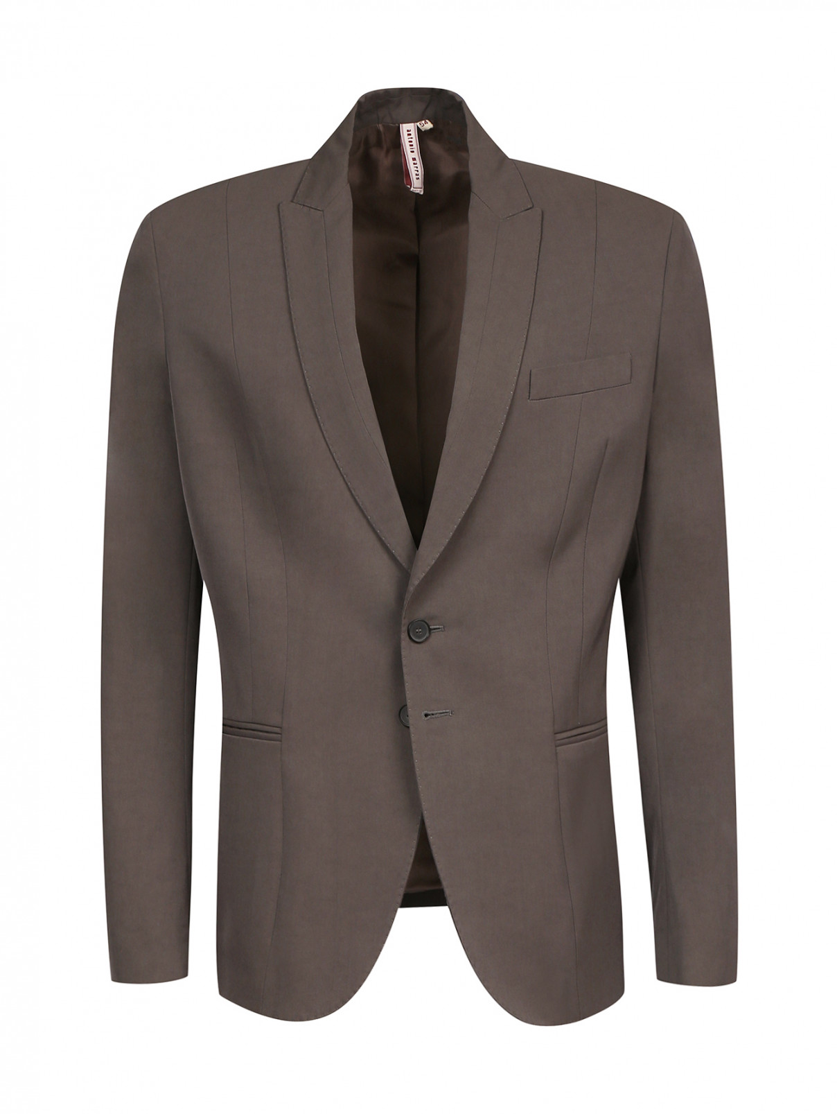 Пиджак однобортный из хлопка Antonio Marras  –  Общий вид  – Цвет:  Серый