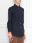 Рубашка хлопковая с контрастными манжетами Paul Smith  –  МодельВерхНиз