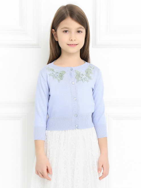 Кардиган с аппликацией Ermanno Scervino Junior - Модель Верх-Низ