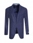Пиджак из шерсти шелка и льна с карманами Canali  –  Общий вид
