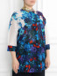 Блуза из хлопка с цветочным узором Marina Rinaldi  –  Модель Верх-Низ