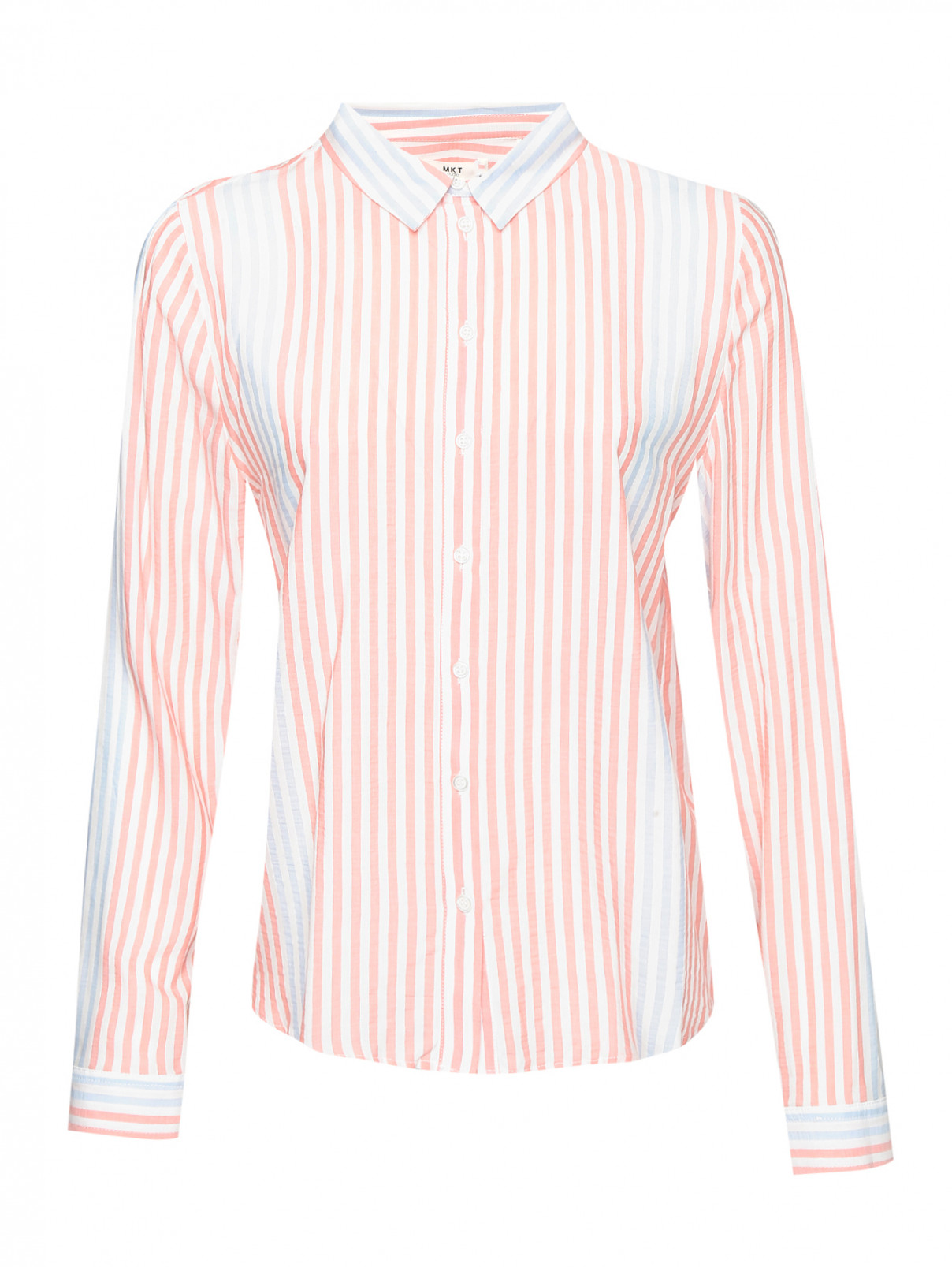 Рубашка с узором полоска MKT Studio  –  Общий вид  – Цвет:  Узор