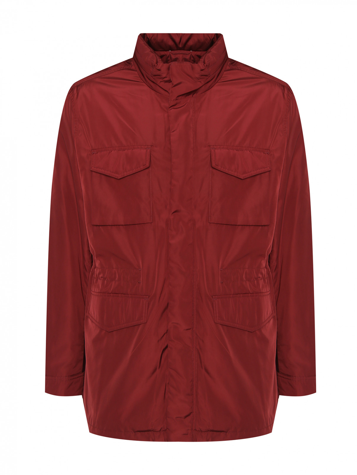 Куртка на молнии с карманами Michael by MK  –  Общий вид  – Цвет:  Красный