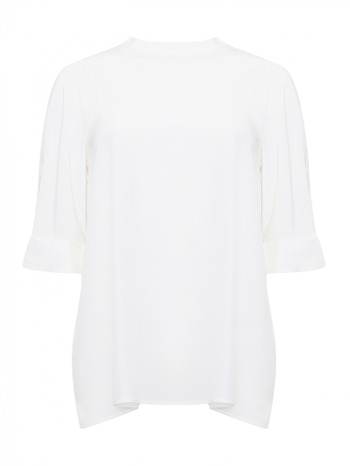 Блуза из шелка Aspesi  –  Общий вид  – Цвет:  Белый