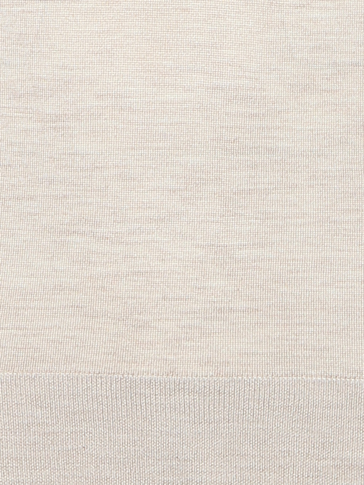 Джемпер из шерсти и шелка с V-образным вырезом Piacenza Cashmere  –  Деталь1  – Цвет:  Бежевый