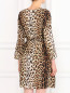 Платье из шелка с абстрактным узором Moschino Cheap&Chic  –  Модель Верх-Низ1