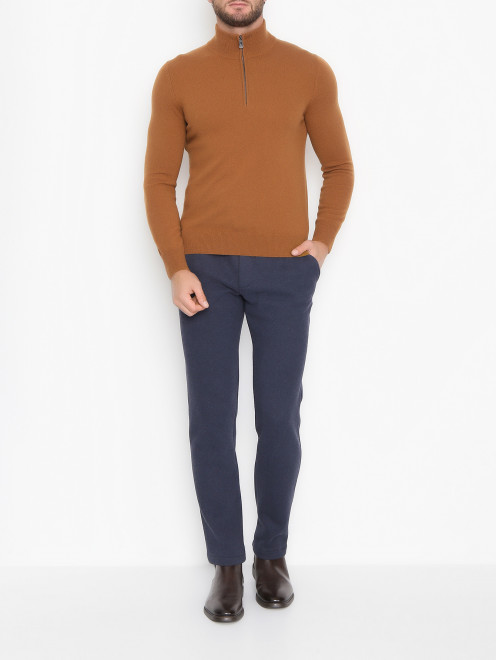 Джемпер из кашемира на молнии Piacenza Cashmere - МодельОбщийВид
