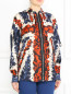 Блуза из шелка с цветочным узором Jean Paul Gaultier  –  Модель Верх-Низ